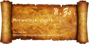 Moravcsik Zsolt névjegykártya