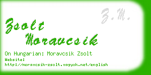 zsolt moravcsik business card